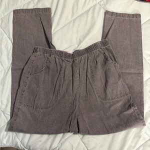 Haband Signature Gray Elastic Waist Pants